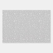 Winterpinguïn, Vrolijk kerstfeest en sneeuwvlokken Inpakpapier Vel (Voorkant 3)