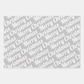 Winterpinguïn, Vrolijk kerstfeest en sneeuwvlokken Inpakpapier Vel (Voorkant 2)