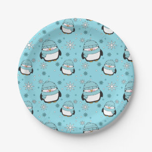 Winterpinguïns Bord 7 inch