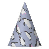 Winterpinguïns naadloos patroon + uw ideeën feesthoedjes (Links)