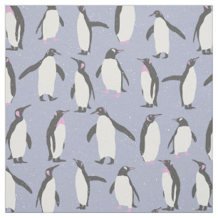 Winterpinguïns naadloos patroon + uw ideeën stof