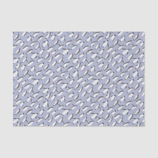 Winterpinguïns naadloos patroon + uw ideeën tissuepapier (Voorkant)