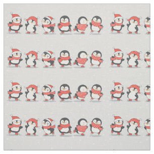 Winterpinguïns Stof