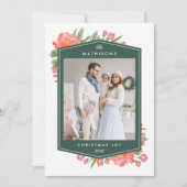 Winterpioen | Vakantie foto Feestdagenkaart (Voorkant)