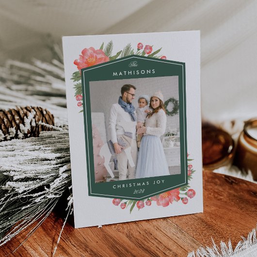 Winterpioen | Vakantie foto Feestdagenkaart