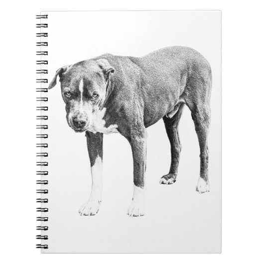 Winterplannen Pit Bull Notitieboek (Voorkant)