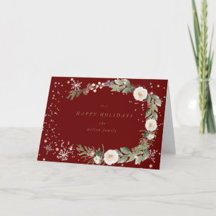 winterpleisterkaart voor florische feestdag kaart