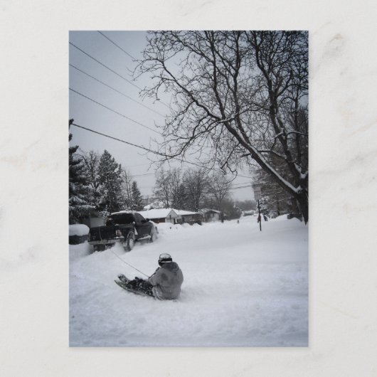 winterplezier briefkaart (Voorkant)