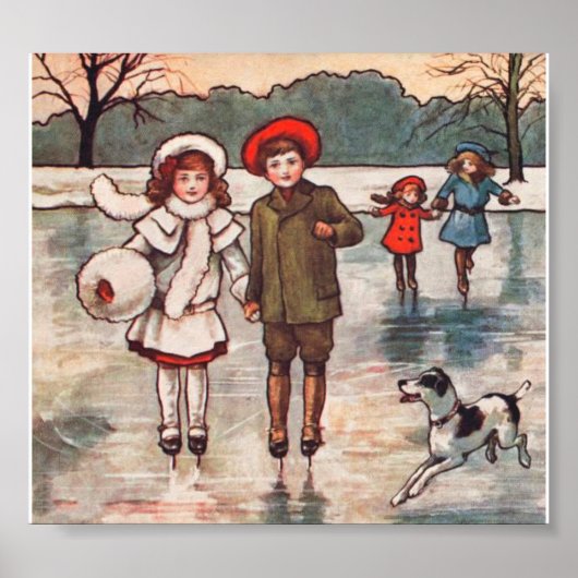 Winterplezier Print, Value Poster papier (mat) (Voorkant)