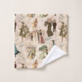 winterplezier sneeuwscènes bad handdoek (Wasdoekje)