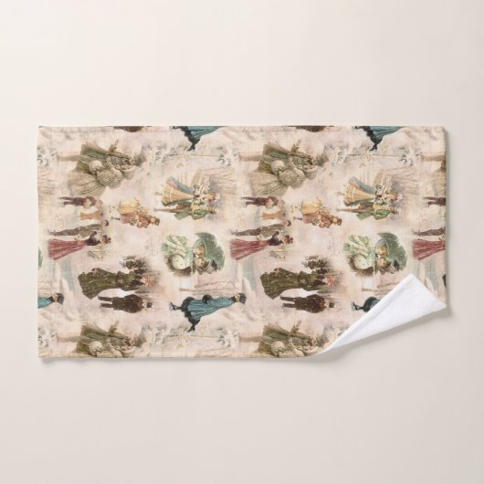  winterplezier sneeuwscènes bad handdoek (Handdoek)