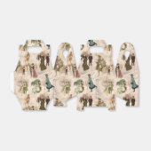  winterplezier sneeuwscènes bedankdoosjes (Uitgevouwen)