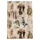 winterplezier sneeuwscènes medium cadeauzakje (Achterkant)