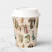  winterplezier sneeuwscènes papieren bekers (Links)