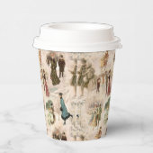  winterplezier sneeuwscènes papieren bekers (Rechts)