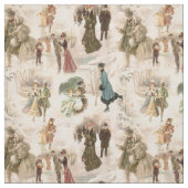 winterplezier sneeuwscènes stof (Swatch)