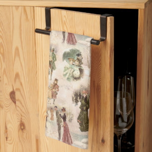 winterplezier sneeuwscènes theedoek