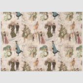 winterplezier sneeuwscènes tissuepapier (Voorkant)