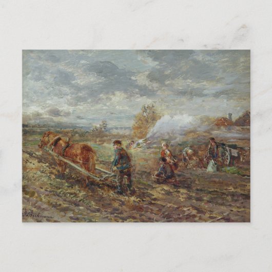 Winterploeg Briefkaart (Voorkant)