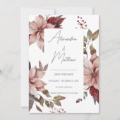 Winterpoinsettia Save The Date (Voorkant)