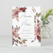 Winterpoinsettia Save The Date (Staand voorkant)