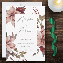 Winterpoinsettia Save The Date