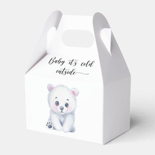 Winterpolar beer - baby het is koud buiten bedankdoosjes (Voorkant Zijde)