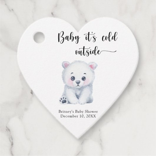 Winterpolar beer - baby het is koud buiten bedankjes labels (Voorkant)