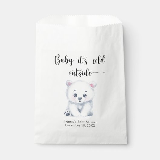 Winterpolar beer - baby het is koud buiten bedankzakje (Voorkant)