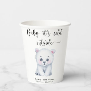 Winterpolar beer - baby het is koud buiten papieren bekers