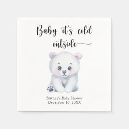 Winterpolar beer - baby het is koud buiten servet