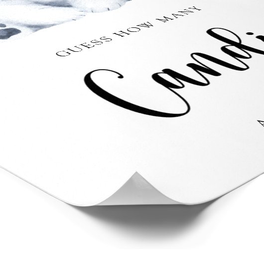 Winterpolar Beer - raad eens hoeveel snoepjes Poster (Hoek)