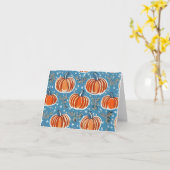 Winterpompoenkaart Kaart (Gele Bloem)