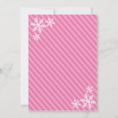 Winterpooluitnodiging / Winterpool Birthday Kaart (Achterkant)