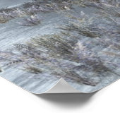 Winterposter aan het meer poster (Hoek)