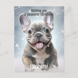 winterpoten van vreugde briefkaart