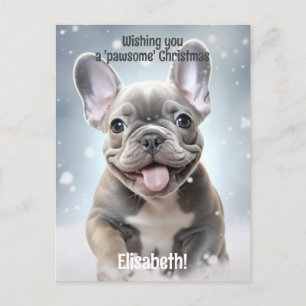 winterpoten van vreugde briefkaart