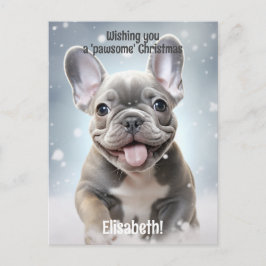  winterpoten van vreugde briefkaart