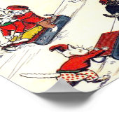Winterpret in het Land van de Katten, Louis Wain Poster (Hoek)