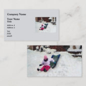 Winterpret Visitekaartje (Voorkant / Achterkant)