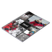 Winterpret voor kinderen games sneeuw aanpasbare t notitieboek (Linkerzijde)