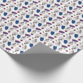 Winterpretpakpapier Cadeaupapier (Hoek)