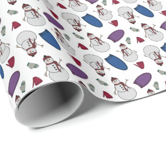 Winterpretpakpapier Cadeaupapier