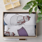 Winterpretpakpapier Tissuepapier (Geschenk)