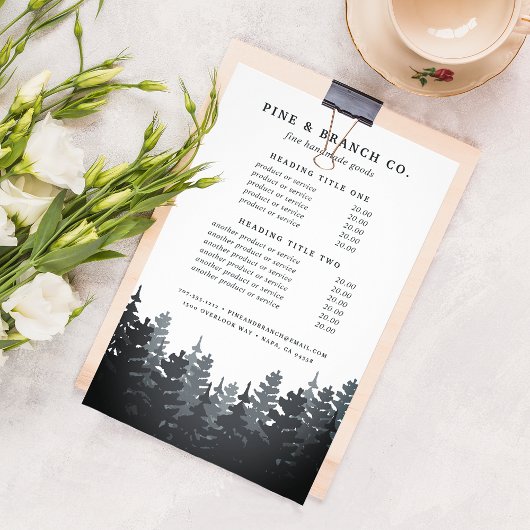 Winterprijzen en diensten in de bosbouw flyer