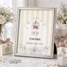Winterprinses Een Kleine Zwaan Baby Shower Favor