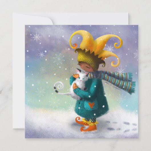 Winterprinses en haar kat (Voorkant)