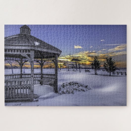 winterpuzzel legpuzzel (Horizontaal)