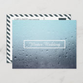 winterraam bruiloft briefkaart (Voorkant / Achterkant)