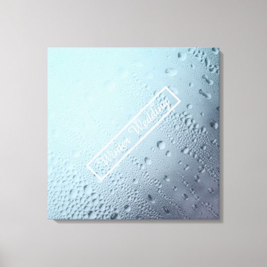 winterraam bruiloft canvas afdruk (Voorkant)